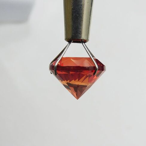 Genuine Round Ring Size Fire Orange Sapphire 3.75 Ct Certified Loose Gemstone in Kuwait