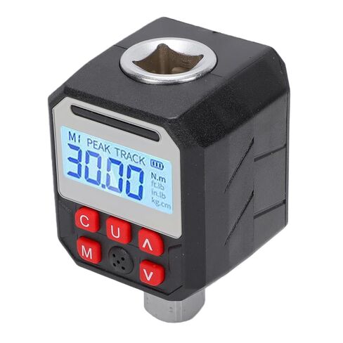 banapoy Digital Torque Adapter 1/2in Drive, 3 to 60Nm 2% Accuracy Torque Gauge Wrench Converter with Color LCD Screen, Socket, Screwdriver, 500 Data Storage in Kuwait