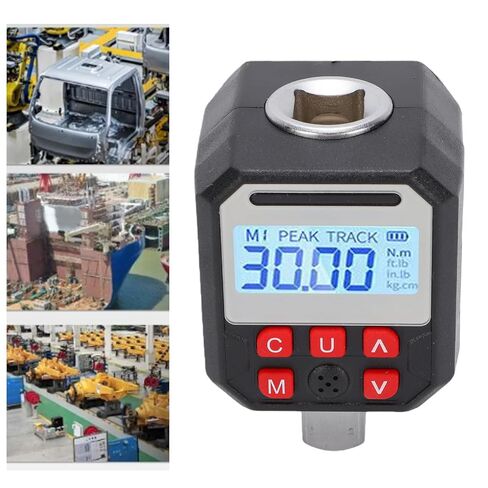 banapoy Digital Torque Adapter 1/2in Drive, 3 to 60Nm 2% Accuracy Torque Gauge Wrench Converter with Color LCD Screen, Socket, Screwdriver, 500 Data Storage in Kuwait