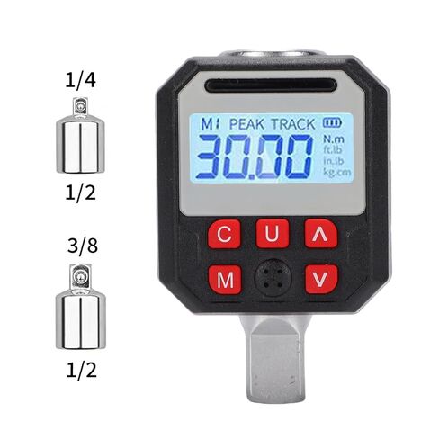 banapoy Digital Torque Adapter 1/2in Drive, 3 to 60Nm 2% Accuracy Torque Gauge Wrench Converter with Color LCD Screen, Socket, Screwdriver, 500 Data Storage in Kuwait