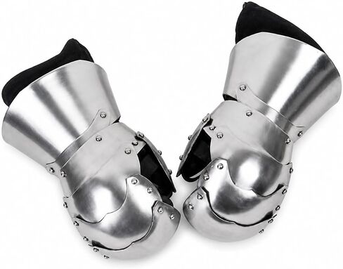THOR INSTRUMENTS Medieval Gauntlets Silver Viking Gloves Pair Knight Crusader Armor Steel LARP Wearable Fully Gauntlets in Saudi Arabia