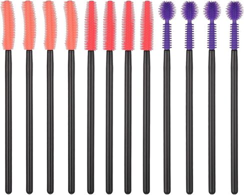 12 Pcs Silicone Nook and Cranny Brush Crevice Cleaning Brushes 3 Styles Sewing Machine Cleaning Brushes Tiny Brush for Sewing Machine, Keyboard, Small Spaces, Orange Purple Red in Kuwait