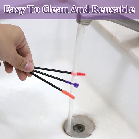 12 Pcs Silicone Nook and Cranny Brush Crevice Cleaning Brushes 3 Styles Sewing Machine Cleaning Brushes Tiny Brush for Sewing Machine, Keyboard, Small Spaces, Orange Purple Red in Kuwait