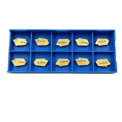 10 قطعة SP200 NC3020 CNC الحز كربيد إدراج الصلب صالح لأدوات القطع الحز مخرطة SPB ، CVD طلاء أصفر in Kuwait
