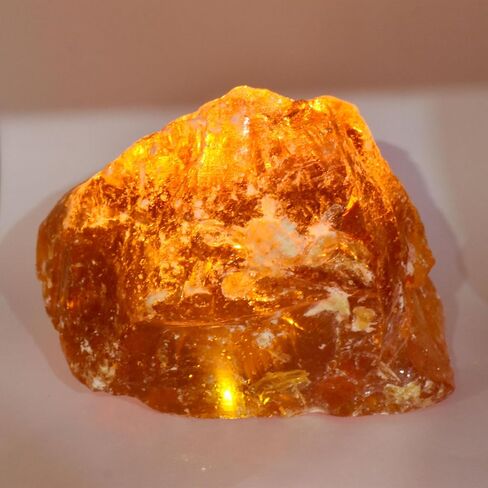 Natural CERTIFIED 85.5 Ct Raw Amber Orange Uncut Rough Vintage Gemstone in Kuwait