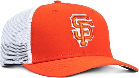 قبعة New Era SF San Francisco Giants 9SEVENTY City Connect Trucker Snapback، قبعة قابلة للتعديل باللون البرتقالي in Kuwait