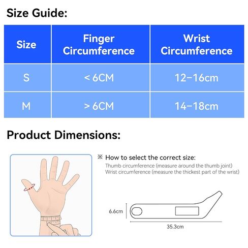 Thumb Wrist Brace 1 Pair for Arthritis Pain Relief, Thumb Spica Splint for Carpal Tunnel, De Quervain’s Tenosynovitis & Tendinitis and TFCC, Lightweight Copper Compression Stabilizer Support for Men Women Left Right Hand（M, Black） in Kuwait