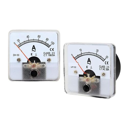 DH-50 التيار المتناوب مقياس التيار الكهربائي 1A 2A 3A 5A 10A 15A 20A 30A 50A 100A 200A 250A 300A 400A 500A التناظرية مؤشر متر الحالي متر (AC 50A) in Kuwait