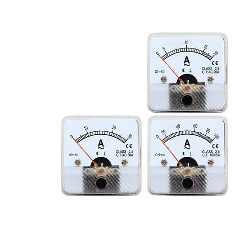 DH-50 التيار المتناوب مقياس التيار الكهربائي 1A 2A 3A 5A 10A 15A 20A 30A 50A 100A 200A 250A 300A 400A 500A التناظرية مؤشر متر الحالي متر (AC 50A) in Kuwait