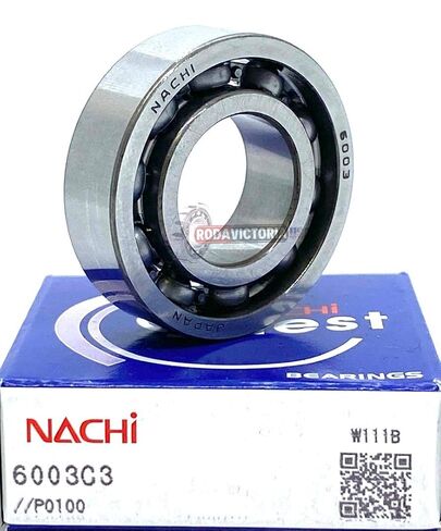 6003 Nachi Bearing مفتوح C3 اليابان 17x35x10 كروي متدحرج الشحن في نفس اليوم in Kuwait