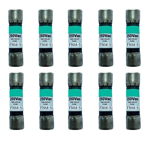 10-حزمة جديدة FNM-5 FNM-5A FNM 5A 250Vac صمامات تأخير الوقت، FNM-5A صمامات خرطوشة رفض الفئة CC الحالية in Kuwait