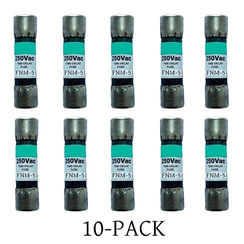 10-حزمة جديدة FNM-5 FNM-5A FNM 5A 250Vac صمامات تأخير الوقت، FNM-5A صمامات خرطوشة رفض الفئة CC الحالية in Kuwait