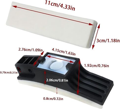 2 PCS Professional Exercise Bike Brake Pads, Felt Replacement Brake Blocks for Spinning & Fitness Bikes, Home Gym Equipment Parts in Kuwait