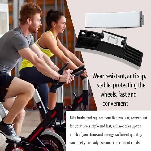 2 PCS Professional Exercise Bike Brake Pads, Felt Replacement Brake Blocks for Spinning & Fitness Bikes, Home Gym Equipment Parts in Kuwait