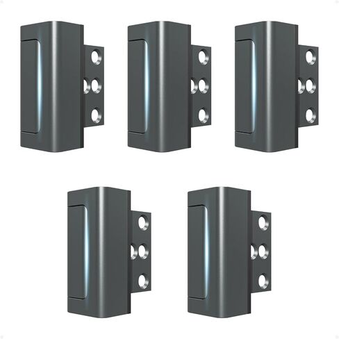 Door Reinforcement Lock,6PACK Home Security Door Lock Withstands 800 lbs, Childproof Top Door Lock Latch for Toddlers Safety, Inside Night Defender for Inward Swinging Doors in Kuwait