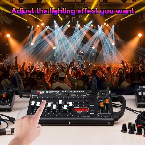 جهاز التحكم في إضاءة المسرح DMX512، وحدة تحكم احترافية ذات 192 قناة لحفلة DJ KTV، نظام التحكم اللاسلكي في الإضاءة in Kuwait