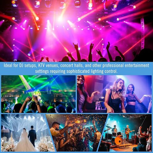 جهاز التحكم في إضاءة المسرح DMX512، وحدة تحكم احترافية ذات 192 قناة لحفلة DJ KTV، نظام التحكم اللاسلكي في الإضاءة in Kuwait