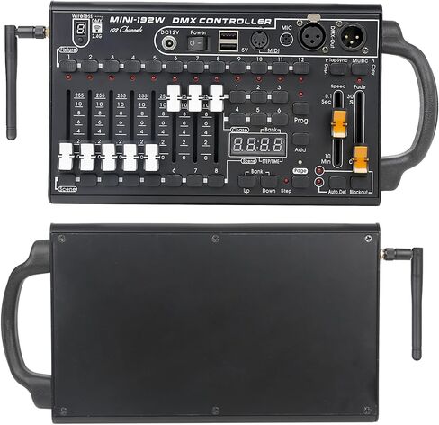 جهاز التحكم في إضاءة المسرح DMX512، وحدة تحكم احترافية ذات 192 قناة لحفلة DJ KTV، نظام التحكم اللاسلكي في الإضاءة in Kuwait
