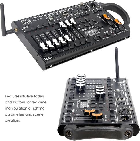 جهاز التحكم في إضاءة المسرح DMX512، وحدة تحكم احترافية ذات 192 قناة لحفلة DJ KTV، نظام التحكم اللاسلكي في الإضاءة in Kuwait