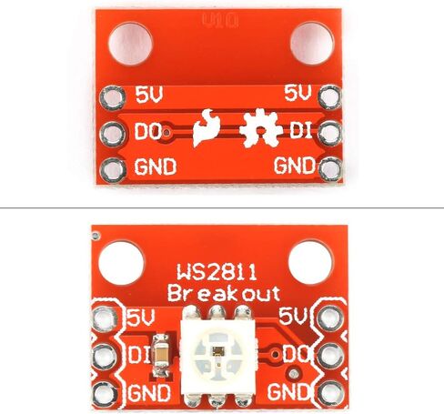 وحدة تحكم RGB LED، IC مدمجة عالية السطوع، لوحة اندلاع LED 5050 RGB، 5 قطع تحكم مستقل في الألوان في السلسلة، للديكور المنزلي، وإعداد الألعاب، وإضاءة الحفلات، وداخل السيارة in Kuwait