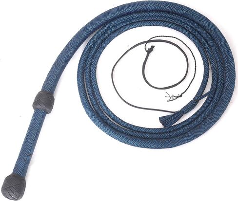 6 & 8 Foot 12 Plait Bullwhip para Cord Nylon Bull Whip Red Black for Sound Practice, Horse Handling & Costume Use in Kuwait