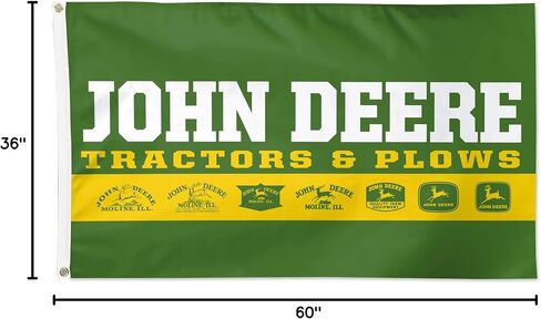 شعار WinCraft John Deere Flag 3'x5' الفاخر العتيق in Kuwait