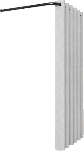 Mobile Changing Rooms L-Shaped Rod Fitting Room Temporary Private Dressing Clothing Store Changing Room Wall Partition Curtain Compatible with Shopping(Light Pink,90cm) in Kuwait