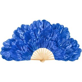 Belly Dance Fan Stage Performance Props Dancing Silk Fan Belly Dance Dancing Peony Double-sided Large Flower Petals for Dancing in Saudi Arabia