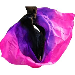 الرقص الشرقي وشاح حريري كلاسيكي 250*114 سنتيمتر حجاب الحرير الرقص الشرقي مرحلة الأداء الدعائم وشاح اليد القيت شال الرقص الشرقي إكسسوار الحجاب. وشاح مصبوغ يدويًا (أو حجاب حريري حقيقي، 300 × 114 سم) in Kuwait