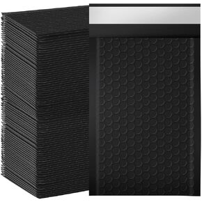 packbabol Bubble Mailers 4x8" 200 Pack Black Padded Envelopes Waterproof Usable Size 4x7 Self-Seal Padded Mailing Envelopes Bubble Opaque Padded Mailer for Small Businesses， Envelope Mailers#000 in Saudi Arabia