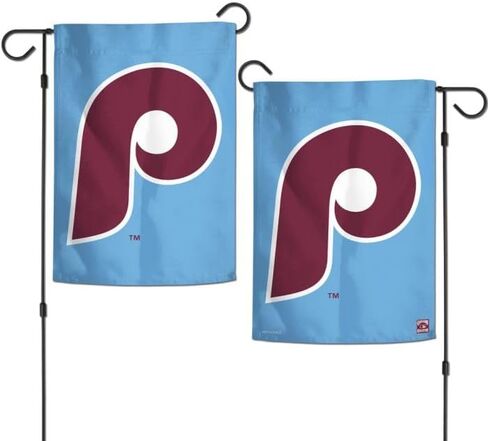 WinCraft PHILADELPHIA PHILLIES GARDEN FLAG 2 SIDED 12.5"" X 18"" in Kuwait