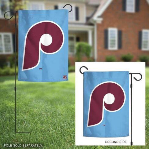 WinCraft PHILADELPHIA PHILLIES GARDEN FLAG 2 SIDED 12.5"" X 18"" in Kuwait