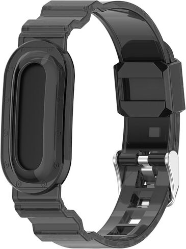 Replacement Clear Loop Compatible with Google Fitbit Air Band, TPU Waterproof Fitness Tracker Bands Adjustable Wirstband Accessories in Kuwait