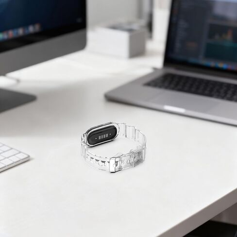 Replacement Clear Loop Compatible with Google Fitbit Air Band, TPU Waterproof Fitness Tracker Bands Adjustable Wirstband Accessories in Kuwait