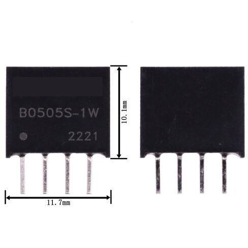 1pcs B0505S-1W B0505S B0505 SIP-4 IC 5V to Converter DC Power Module 1000VDC Isolation in Kuwait