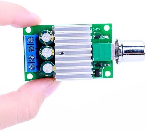 جهاز التحكم في سرعة محرك PWM DC، 12-30VDC 7A مع مقياس الجهد، مفتاح تشغيل/إيقاف مدمج، 1.97x1.26x0.75 بوصة in Saudi Arabia