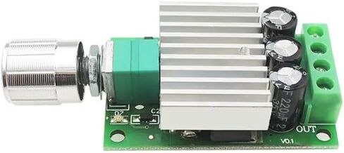 جهاز التحكم في سرعة محرك PWM DC، 12-30VDC 7A مع مقياس الجهد، مفتاح تشغيل/إيقاف مدمج، 1.97x1.26x0.75 بوصة in Saudi Arabia