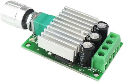 جهاز التحكم في سرعة محرك PWM DC، 12-30VDC 7A مع مقياس الجهد، مفتاح تشغيل/إيقاف مدمج، 1.97x1.26x0.75 بوصة in Saudi Arabia