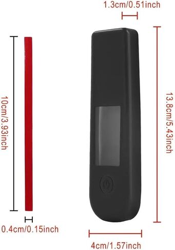 for Segway MAX G2 Electric Scooter Screen Protector (2pcs),Full Body Waterproof Silicone Shockproof Back Cover Protective Case, Compatible with Segway Ninebot MAX G2 Dashboard Display - Black in Kuwait