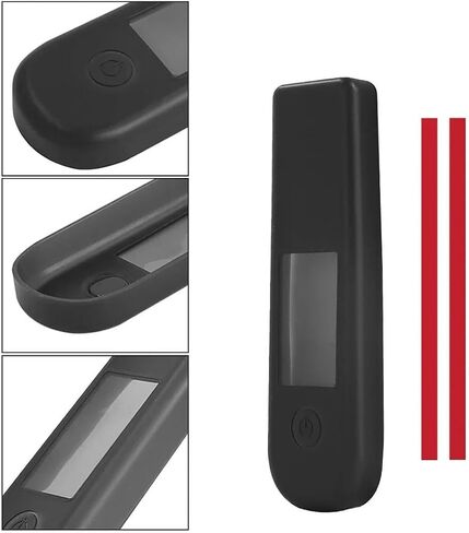 for Segway MAX G2 Electric Scooter Screen Protector (2pcs),Full Body Waterproof Silicone Shockproof Back Cover Protective Case, Compatible with Segway Ninebot MAX G2 Dashboard Display - Black in Kuwait