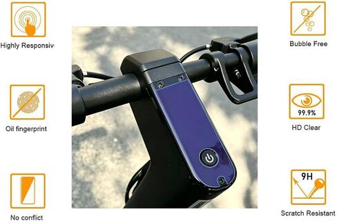 for Segway MAX G2 Electric Scooter Screen Protector (2pcs),Full Body Waterproof Silicone Shockproof Back Cover Protective Case, Compatible with Segway Ninebot MAX G2 Dashboard Display - Black in Kuwait