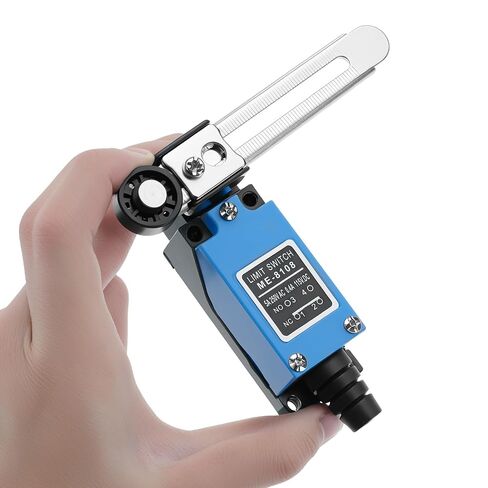 QWORK ME-8108 مفتاح حد لحظي لذراع رافعة دوارة قابل للتعديل، قطعتان جهاز توجيه مطحنة CNC NC-NO، مفتاح حد صغير للهيكل المعدني in Kuwait