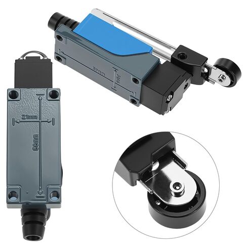 QWORK ME-8108 مفتاح حد لحظي لذراع رافعة دوارة قابل للتعديل، قطعتان جهاز توجيه مطحنة CNC NC-NO، مفتاح حد صغير للهيكل المعدني in Kuwait