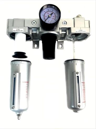 C706N Combo Particulate Filter Regulator Lubricator Compressed Air Manual Drain - for Compressed Air Treatment - Air Control Unit - 3/4" NPT, 140 CFM, 5.1 oz, 250 PSI Max Input, 215 PSI Max Output in Kuwait