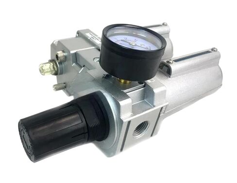 FRL724NA 1/2" Air Moisture Filter Regulator Oiler Separator Lubricator Combo Auto Drain- for Compressed Air Treatment- Particulate Filter Combo- 140 CFM Flow Rate 250 PSI Input, 175 PSI Output 5.1 oz in Kuwait