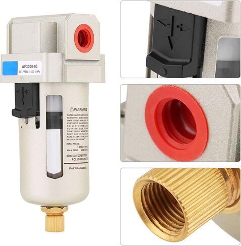 Water in Line Compressed Particulate Lubricator Combo with G3/8 Thread Automatic Discharge AF3000-03 in Kuwait