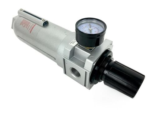 FR926A 3/4" Industrial Pressure Regulator Auto Drain - for Air Pressure Regulators Replacement - Particulate Filter Water Trap- 250PSI Max Input, 215PSI Max Output, 160CFM Flow Rate, 11oz Metal Bowl in Kuwait