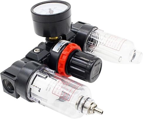 Pneumatic FRL AC2000 1/4 inch with Copper Cartridge Manual Drain Pressure Gauge airtac Type air Filter Regulator Lubricator in Kuwait