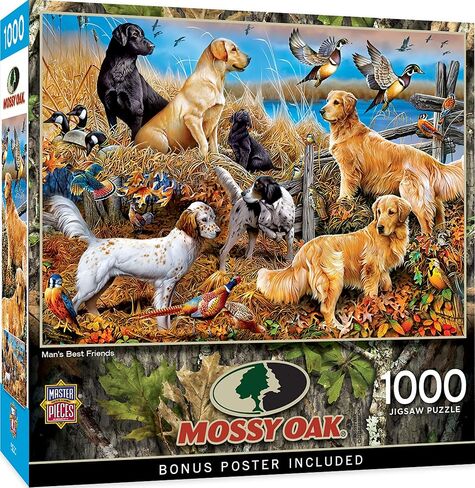Baby Fanatics 72298: Mossy Oak - Man's Best Friends 1000Pc Puzzle in Kuwait