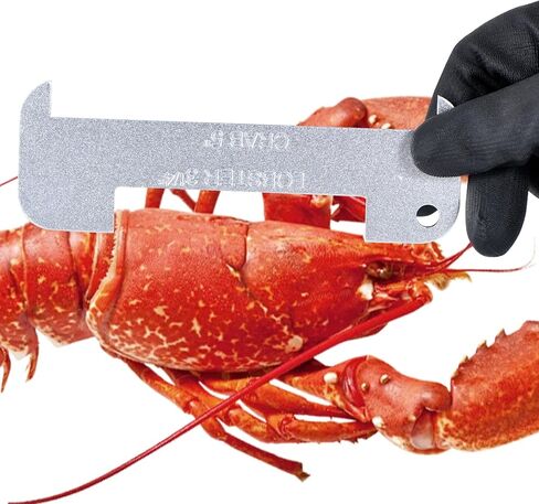 2 PCS Aluminum Lobster and Blue Crab Gauge, Lobster 3-1/4" and Crab 5" | Measuring Tool for California, Maine, MA, NH, RI, CT, MP, AL, FL, GA, MD, VA, NC, SC, LA, TX and Canada in Kuwait